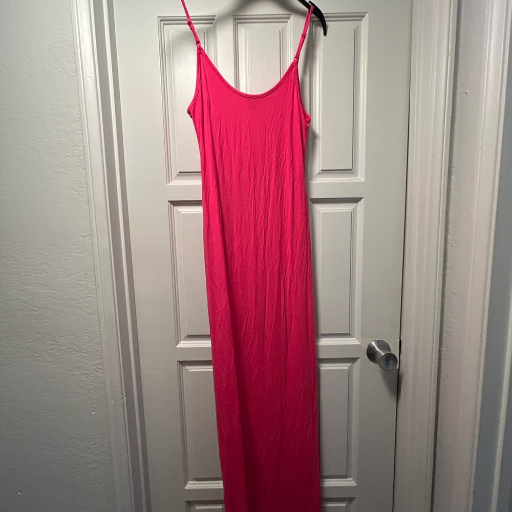Elegant Pink Maxi Dress
